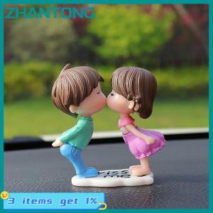 ZHANTONG Car Accessories Cute Cartoon Couple Movable Doll Balloon Ornaments Car Cute Kissing Couple Doll Car Decoration Balloon Ornaments