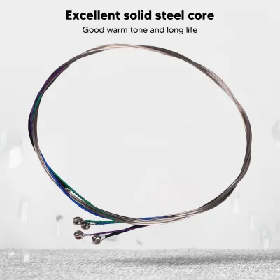 Cello Strings Steel Core Replacement Individually Packaged Cello Strings Full Set Warm Tone Prevent Oxidizing Fine for Musical Instrument for Players