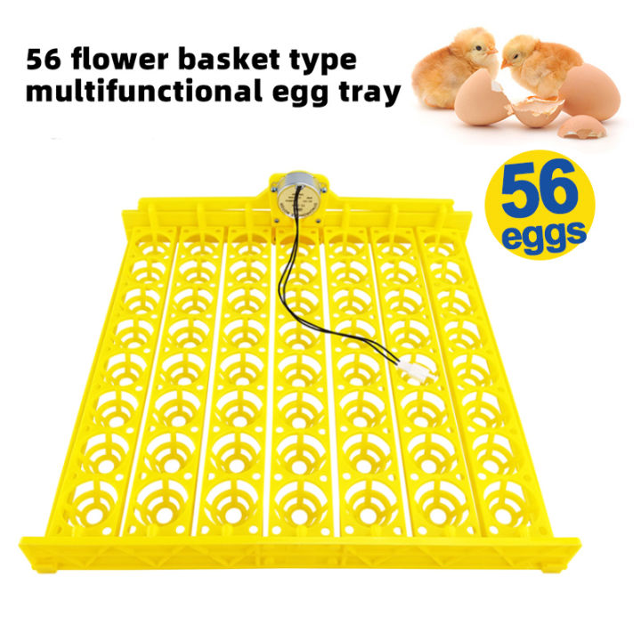220V Automatic egg turner for incubator 56 Eggs hatching tray for