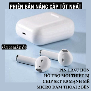 Tai Nghe Bluetooth Bản Pro Nâng Cấp Chip 5.0 Cửa Sổ Kết Nối Âm Thanh Siêu Tốt Pin Trâu Chống Ồn Hiệu Quả Tai Nghe Bluetooth Không Dây i12s Tai nghe nhét tai không dây