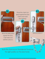 1PCS Door Chain Lock Anti-theft Door Lock Home Security Security Chain Guard w/ Screws Included. 