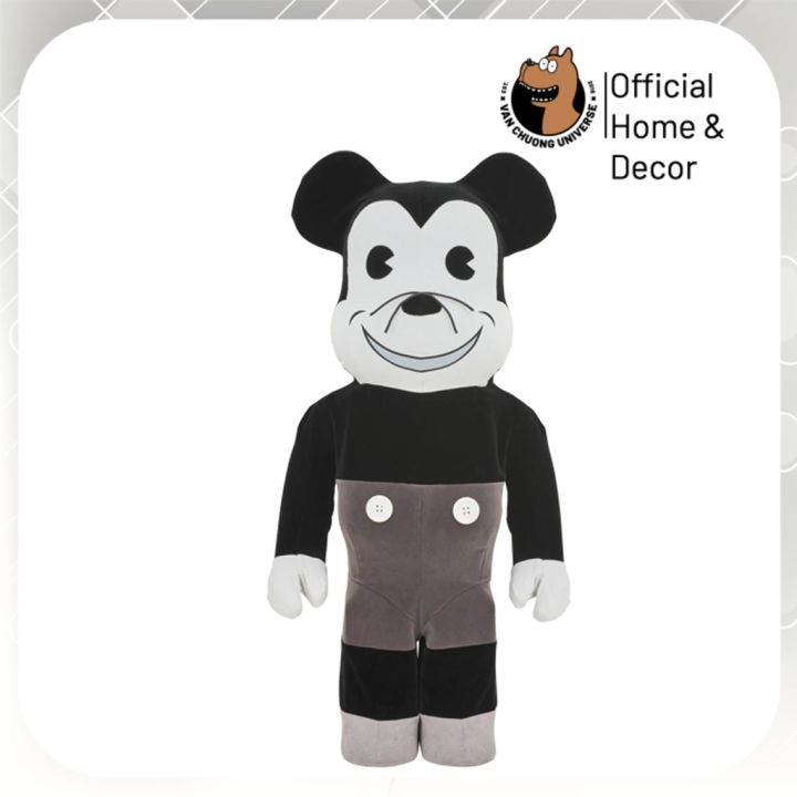 [ Chính Hãng ] Mô Hình Chất Lượng Cao Chú Gấu "Bụng Phệ" BearBrick Mickey Vintage từ Medicom Toys (Size 1000)