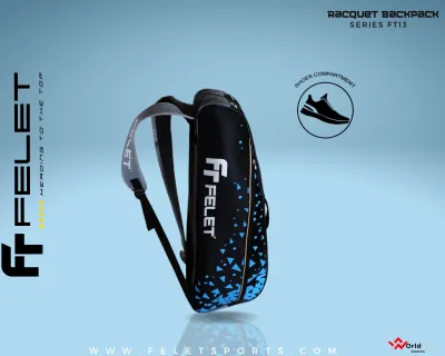 FELET DOUBLE BACKPACK Double Zip+ Shoe Compartment +Side Zip Bag (Original)