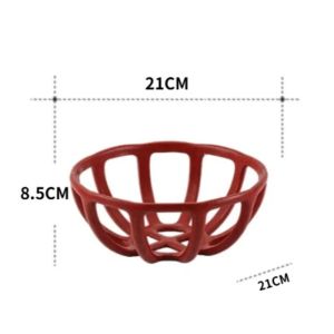 xpkQ Creative Hollow Fruit Bowl Desktop Pretty Art Fruit Basket Ornament Unique Aesthetic Luxury Decorative Trays Home Decoration 4P7H5