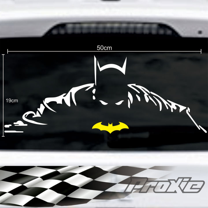 Cutting sticker batman kaca belakang stiker batman kaca stiker variasi ...