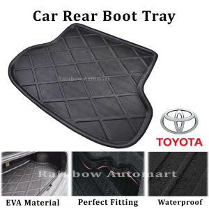 Toyota CAMRY YARIS Corolla ALTIS CROSS VIOS Custom Fit EVA Car Rear Boot Tray Trunk Tray Luggage Cargo Trunk Tray 后备箱车尾垫