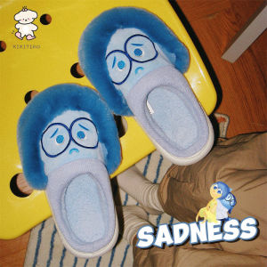 WY-XIXITIAO Worry Leisure Warm Fashion Fur Hyoma Home Lady Student Fun Cute Cotton Slippers