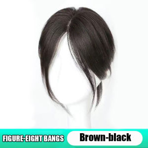 Pharaoh🍓Poni Palsu Wanita Temperamen Lembut Poni Palsu Wanita Mode Wig Kelas Menengah Wig Berbulu Alami