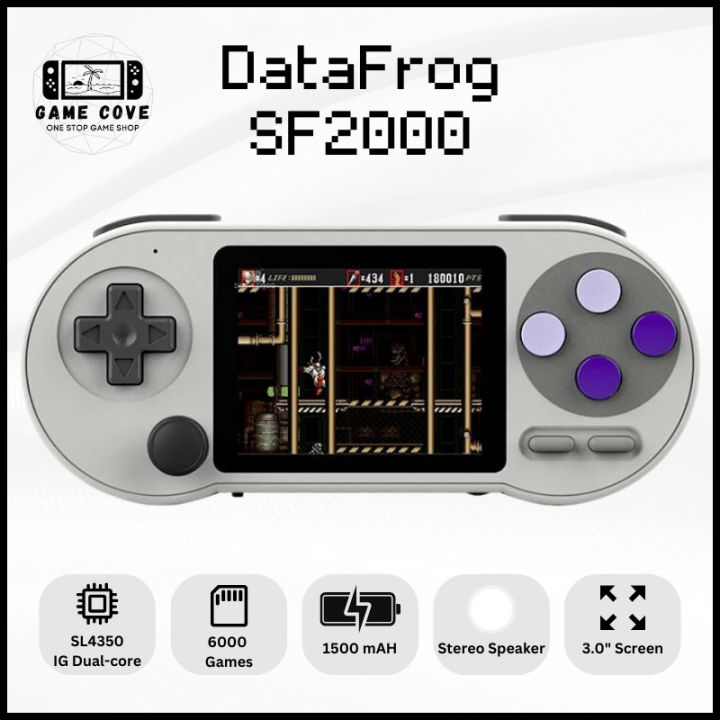 DataFrog SF2000 3 inch IPS Mini Retro Portable Handheld Game Console ...