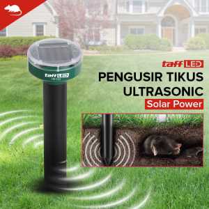 PENGIRIMAN CEPAT TaffLED Pengusir Tikus Taman Ultrasonic paling ampuh di rumah sawah tenaga surya