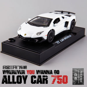 TWH 1:32 Diecast LAMBORGHINI AVENTADOR SV LP750-4 Pintu Dapat Dibuka Bahan Alloy Miniature Mewah