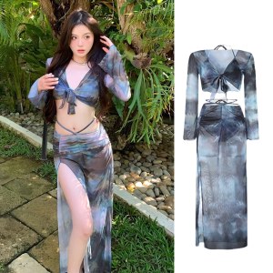 LALUNA SWIM ชุดว่ายน้ำ 3ชิ้น ชุดชายทะเลหญิง ชุดไปทะเล แซ่บๆ มีไซส์ S-L | น้ำหนัก 38-58 กก. Y616