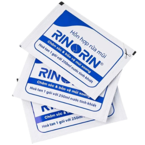 RINORIN (Bình + 30 gói muối rửa) HOẶC (Hộp 30 gói muối) - Bộ rửa mũi xoang kèm 30 gói hỗn hợp rửa mũi