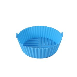 Silicone Air Fryer Basket Heat Resistant Microwave Oil-proofing Air Fryer Liners Reusable Non-Stick Baking Tray Silicone Air Fryer Tray