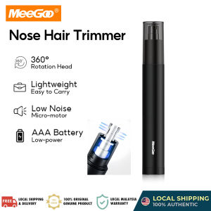 MeeGoo Portable Electric Nose Hair Trimmer for Men 360° Rotation Cutting Head Painless Safe Precision Grooming Tool