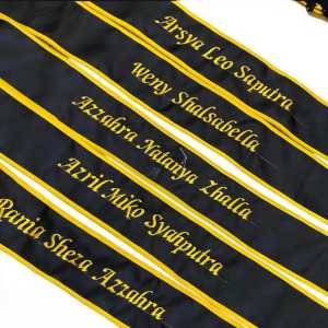 slempang wisuda custom nama/slempang anak dan dewasa /slempang wisuda tk sd dan dewasa