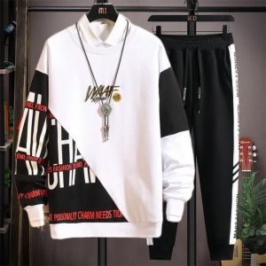 Baju Sweater Setelan Celana Panjang Pria Keren Make Fashion Waaf