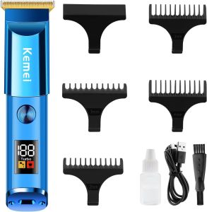 Kemei Mini Hair Trimmer Razor for Men Portable Electric Hair Clipper Barber Rechargeable Cut Machine Travel