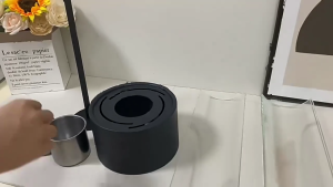 Portable outdoor ethanol Portable Heating outdoor suitable for camping and garden use. It features a four-sided surround design.