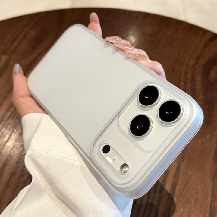 CSCR Ultra Thin Matte Hard Clear Phone Cases For iPhone 16 15 14