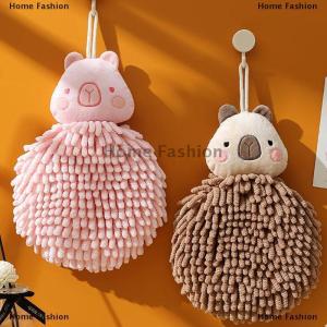 [COD] Home Fashion Capybara Hand Towel - Cute Kitchen Towels With Hanging Loops Super Absorbent Chenille Hand Face Bath Towel Funny Towel