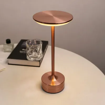 Portable Wireless LED Table Lamp Touch Sensor USB Rechargeable Night Light & Reading Lamp for Bedroom Cafe Hotel Bar