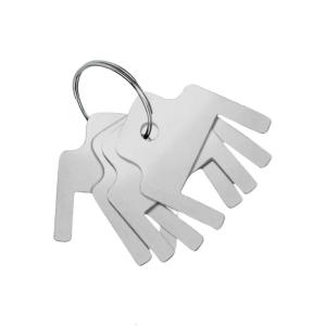 Thực Tế Thương Mại Nhà Vệ Bộ dụng cụ 6Pcs Dispenser Truy Cập Key Mạnh Mẽ Thép Không Gỉ Với An Toàn móc khóa kim loại