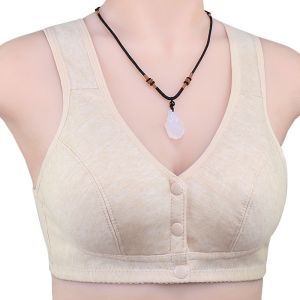Lizida Áo Ngực Nữ Xu Hướng Áo Ngực Cài Trước Áo Ngực Cotton Mềm Áo Ngực Không Dây Ngoại Cỡ Đồ Lót Nữ
