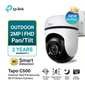 TP-Link Tapo ฟรีคลาวด์บันทึก C500 Full HD1080p / C510W / C520WS Outdoor Pan/Tilt Security WiFi Camera กล้องวงจรปิด ไวไฟ ภายนอกอาคาร มุมมอง 360° กันน้ำ IP65 Weatherproof Two-Way Audio