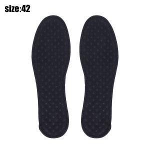 3/5Pairs Bamboo Charcoal Shoes Pad Black Comfortable Shoe Insole Men Running Sweat-absorbing Deodorant Insole Sports Sweat-absorb Breathable Shoes Insert Light Weight Thin Sport Shoe Pad