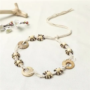 Handmade Weaving Waist Rope for Women Ladies Dress Waist Belt with Bohemian Beads Decors Fashion Female Waist Rope