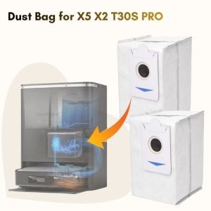 Dust Bag for Ecovacs T30S / T30S PRO / X2 / X5 PRO / X5 OMNI / X2 OMNI /X2 PRO Dust Bag Sweeping Robot Replacement Dust Collection Bag Images may be subject to DEX86 Omni Vacuum Cleaner Suction Station Antibacterial Vacuum Cleaner Bags Replacement