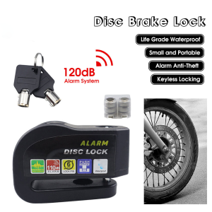 110db ล็อคดิสเบรค แบบมีเสียง ล็อคจานเบรค รถจักรยานยนต์ กุญแจ ล็อกดิส ล็อคดิส มอไซด์ รถ ล็อกดิสเบรค ที่ล็อคมอไซค์