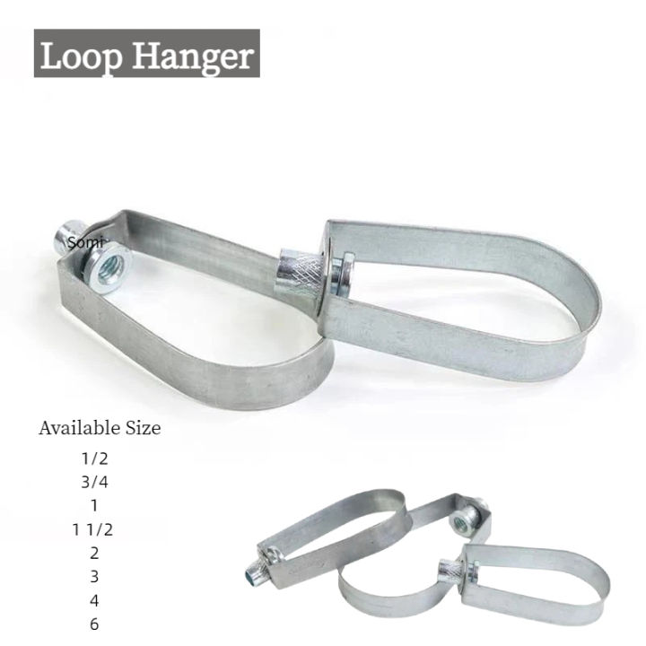 Loop Hanger Galvanizes Heavy Duty Pipe Hanger With Nut Solid Per Piece ...