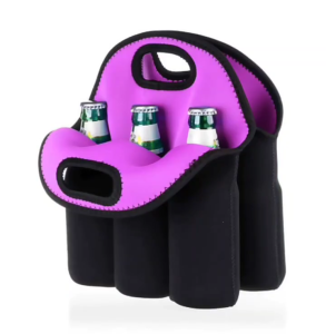 6 Pack Beer Cooler Tote Insulated Beverage Carrier Extra Thick Neoprene Beer Bottle Holder Bottle Holder with Handle