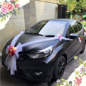 Bunga Dekorasi Mobil Pengantin Pernikahan Artificial Flower Kain Tile Murah Unik
