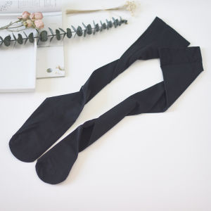 Cotton Knee Socks Stockings Female Korean High Socks College Wind Students Thin White Black Stockings Long Leg Socks
