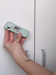 Child Proof Refrigerator Lock Fridge Locks for Kids with Sticky Adhesive Pads Child Safety Locks for Doors RV Refrigerator Oven Lock Child Safety Baby Cabinet Locks