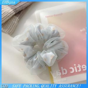 COD Hai Lớp Lụa Organza Scrunchies Ngọt Ngào Hoa Tóc Ban Nhạc Cho Cô Gái Tóc Đuôi Ngựa Chủ Cao Su Ban Nhạc Tóc Quan Hệ Tóc Phụ Kiện Tóc