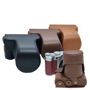 【NEW F】PU Leather Digital Camera Case Bag Cover Pouch for Fuji Fujifilm XA10 XA20 XA2 XA3 XA5 XA7 XA1 Camera with Strap