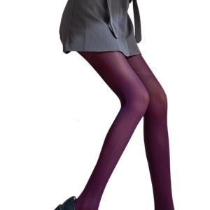 Solid Color Tights for Women Semi Opaque Footed Tights Stretch Pantyhose Run Resistant Control Top Tights Pantyhose