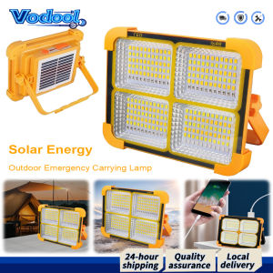 ไฟส่องสว่าง LED โซล่า 400W - โคมไฟตั้งแคมป์ที่เชื่อถือได้สำหรับการใช้งานกลางแจ้งและสถานการณ์ฉุกเฉิน - แสงสว่างที่ทนทานพร้อมการป้องกัน IP66