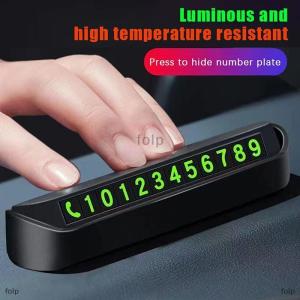 [COD] folp Luminous Car Temporary Parking Card Phone Number Plate Car Moving Telephone Number Car Park Stop Card Automobile Accessories