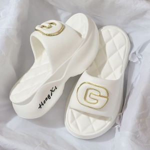 [Free Shipping] 6Cm Thick-Soled EVA Slippers For Women New Summer Beach Height-Increasing Platform Sandals For Ladies