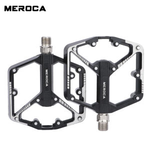 Meroca Bàn đạp xe đạp leo núi 3 vòng bi kín hợp kim nhôm nền tảng bàn đạp cho MTB xe đạp đường trường