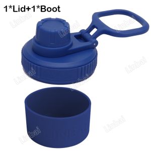 22oz 32oz Flask Lid Replacement Top Cap for Wide Mouth Water Bottle Lid and Silicone Boot Set Tumbler Accessories