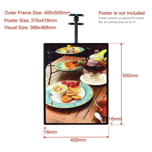 50x70c 50x60cm led sign display de menu led  wall hanging menu display  restaurant fast food menu sign board