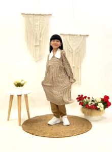 Setelan Celana Anak Perempuan Cutetrik Terbaru: Set Celana Mabel New Cutetrik Baju Muslim Anak Perempuan Setelan Baju Anak Perempuan Remaja Set Celana Tunik