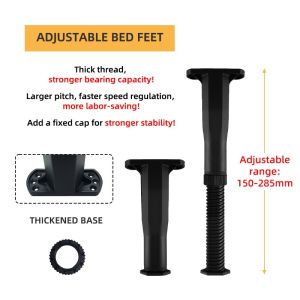 Bed Beam Support Foot Telescopic Adjustable Sofa Frame Support Legs Stabilizer Replacement