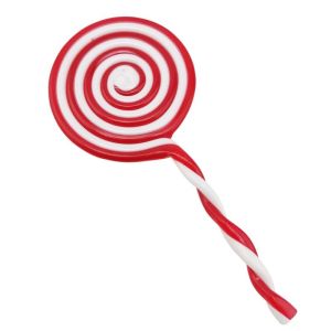 1pcs 16cm Longth Simulation Candy Simulation Red And White Plastic Lollipop Merry Christmas Tree Home Decorations New Year